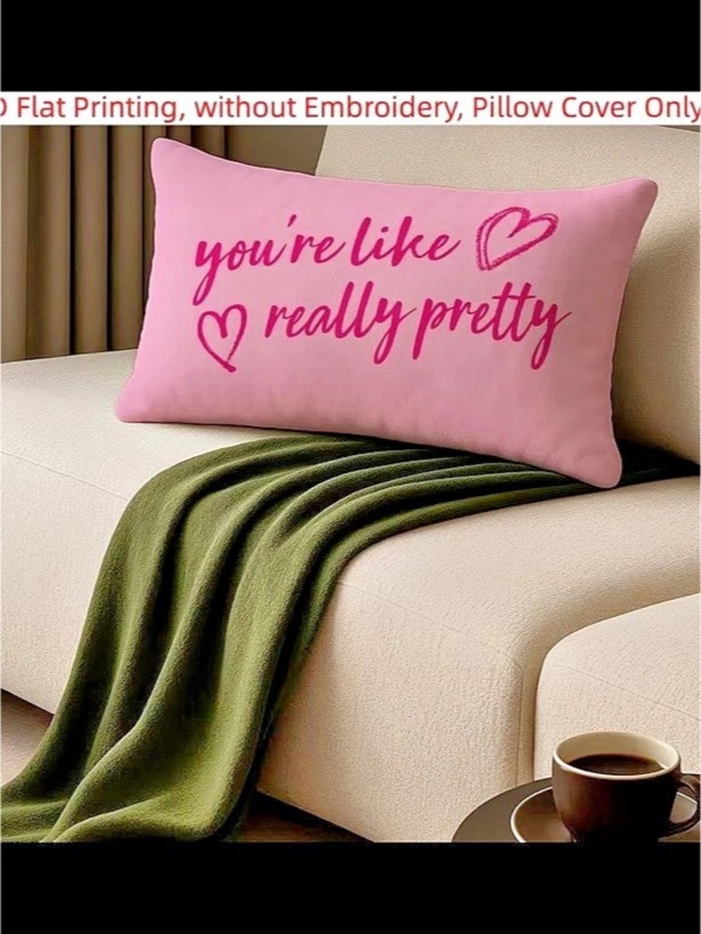 Pink Pillow Cover NWT